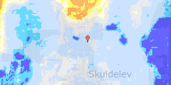 Ekstrem regn på Østergade 25