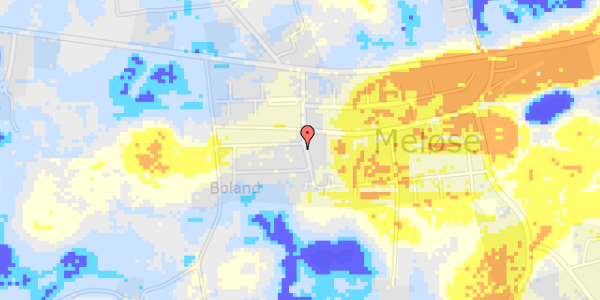 Ekstrem regn på Bolandsvej 1