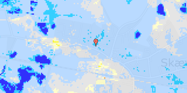 Ekstrem regn på Hovedgaden 36