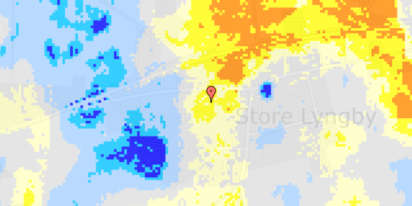 Ekstrem regn på Store Lyngbyvej 28, 1. 1