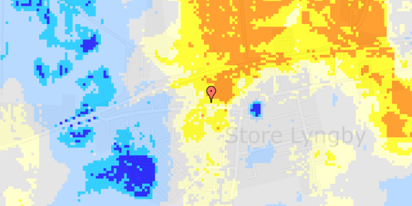 Ekstrem regn på Store Lyngbyvej 31