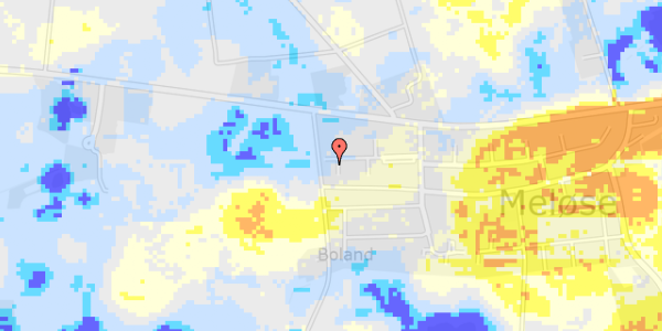 Ekstrem regn på Travegårdsvej 21