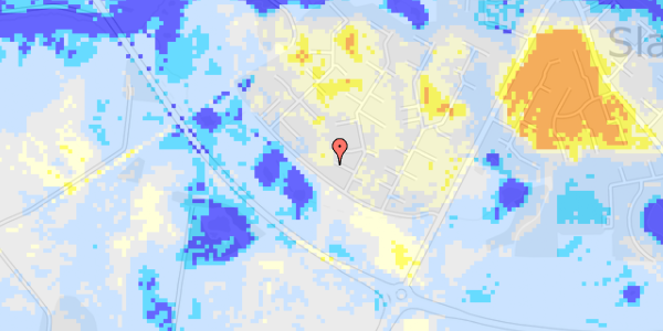 Ekstrem regn på Mølleengen 17