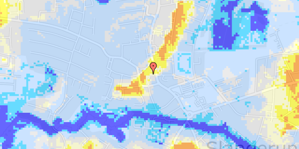 Ekstrem regn på Møllestræde 1