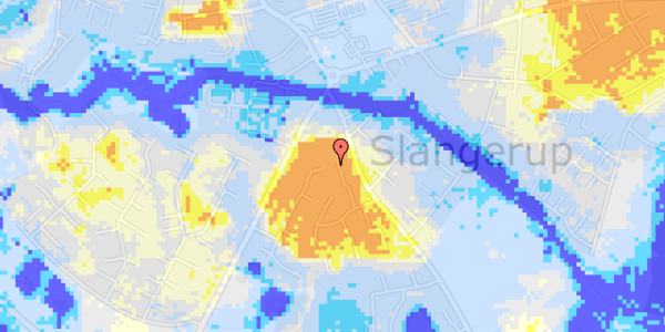 Ekstrem regn på Sct Bernardvej 7