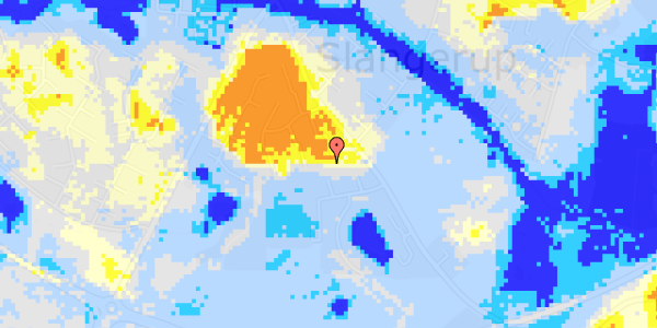 Ekstrem regn på Sct Michaelsvej 10