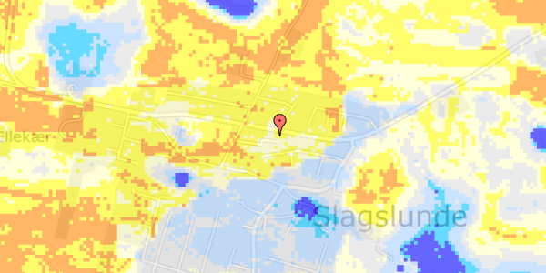 Ekstrem regn på Egely Alle 3