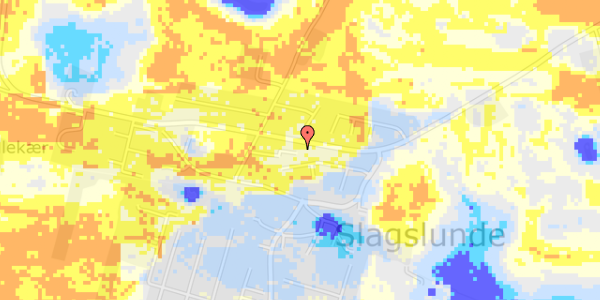 Ekstrem regn på Egely Alle 5