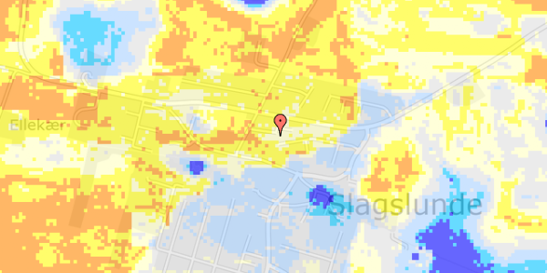 Ekstrem regn på Egely Alle 6