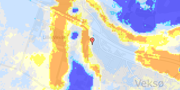 Ekstrem regn på Hesselholm 206