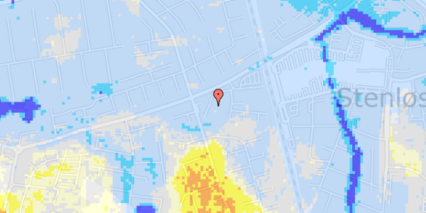 Ekstrem regn på H P Hansensvej 13