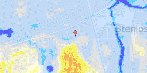 Ekstrem regn på H P Hansensvej 19