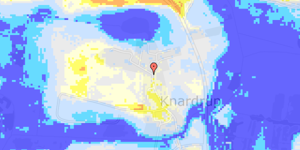 Ekstrem regn på Knardrupgårds Alle 1