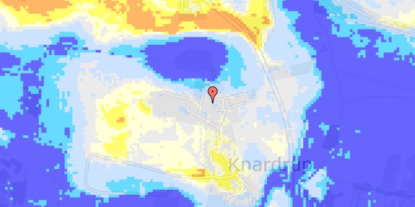 Ekstrem regn på Knardrupgårds Alle 8