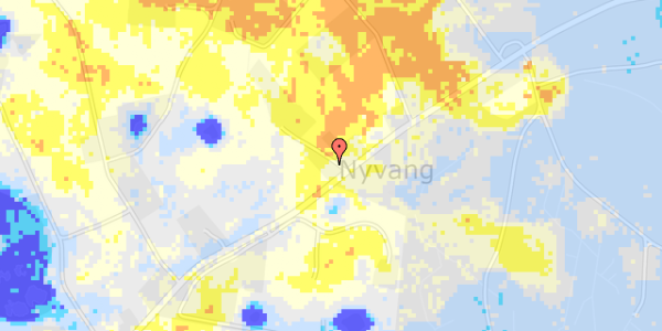 Ekstrem regn på Nyvangs Alle 3