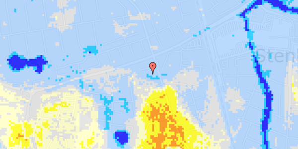 Ekstrem regn på Solsortevej 5