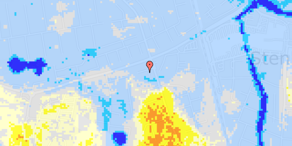 Ekstrem regn på Solsortevej 7