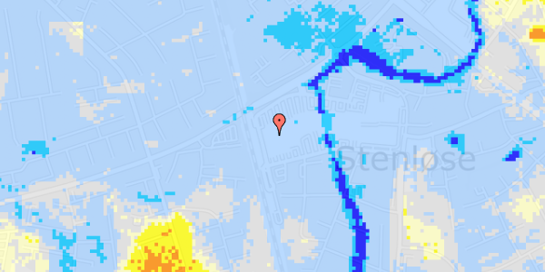 Ekstrem regn på Egedal Centret 92