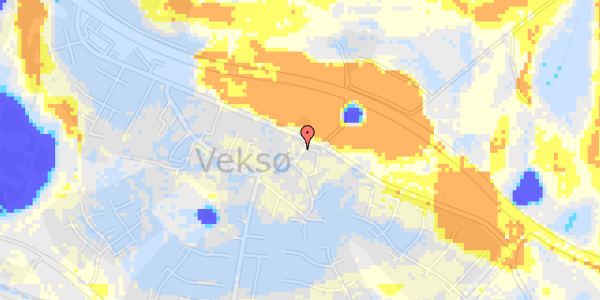 Ekstrem regn på Veksø Bygade 4