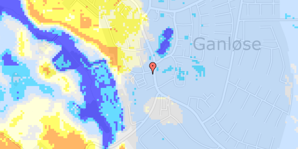 Ekstrem regn på Vestergade 1B