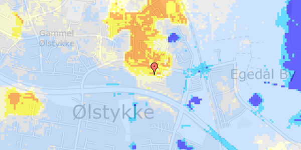 Ekstrem regn på Dronning Dagmars Vej 98