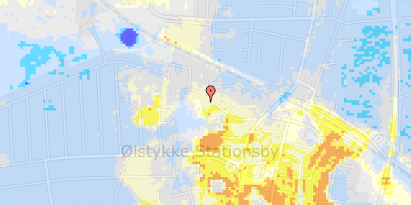 Ekstrem regn på Johannedalsvej 19