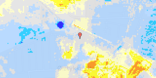 Ekstrem regn på Johannedalsvej 36