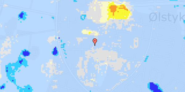 Ekstrem regn på Krebsen 73