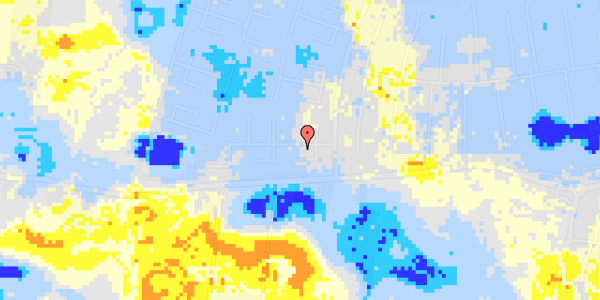 Ekstrem regn på Sigridsvej 13