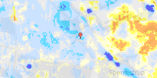 Ekstrem regn på Sperrestrupvej 45A