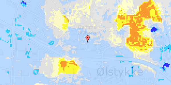 Ekstrem regn på Stengårdsvej 19