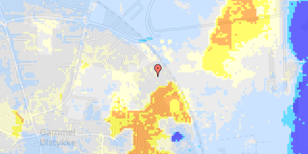 Ekstrem regn på Thyra Danebods Vej 23