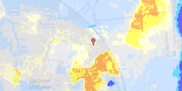 Ekstrem regn på Thyra Danebods Vej 33