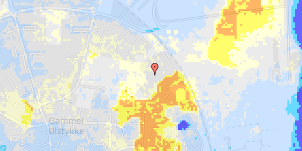 Ekstrem regn på Thyra Danebods Vej 57