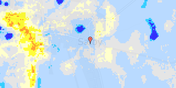 Ekstrem regn på Hornsherredvej 417