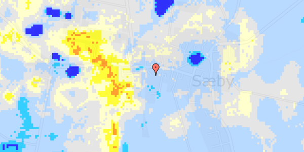 Ekstrem regn på Hornsherredvej 443