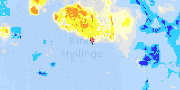 Ekstrem regn på Hyllingeparken 13