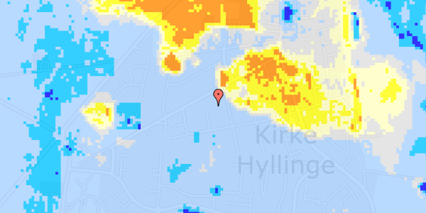 Ekstrem regn på Hyllingeparken 70