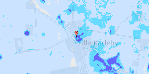 Ekstrem regn på Karlebyvej 68