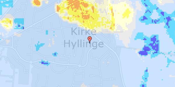 Ekstrem regn på Karlebyvej 203