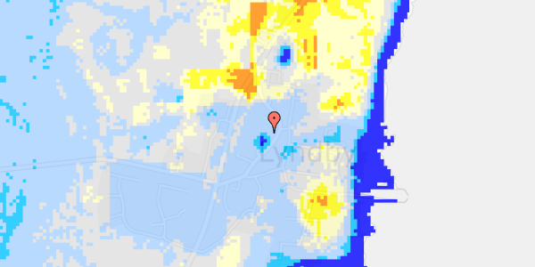 Ekstrem regn på Lyndby Gade 17