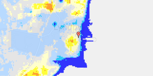 Ekstrem regn på Lyndby Havnevej 15