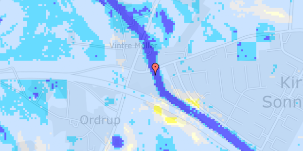 Ekstrem regn på Ordrupvej 49