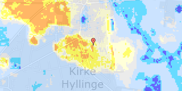 Ekstrem regn på Rolighedsvej 11