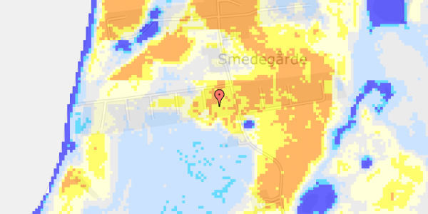 Ekstrem regn på Smedegårdsvej 1C