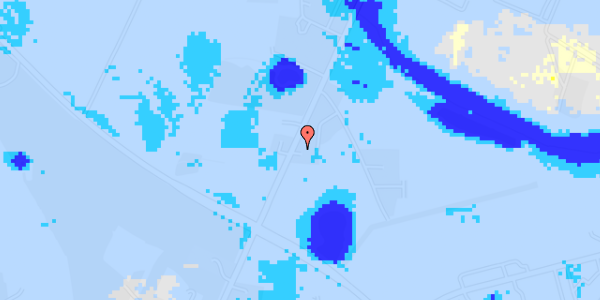 Ekstrem regn på Greve Landevej 91