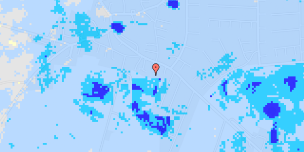 Ekstrem regn på Tune Bygade 34F