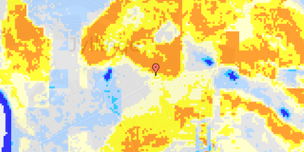 Ekstrem regn på Falkevej 1