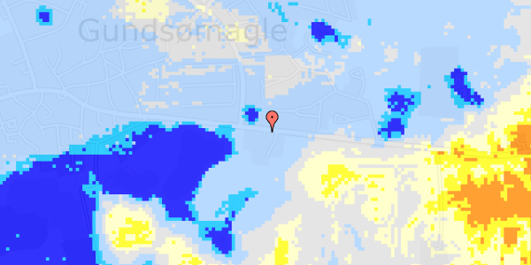 Ekstrem regn på Hovedgaden 50