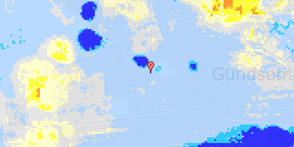 Ekstrem regn på Kirkegårdsvej 9